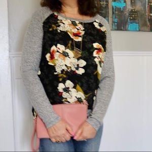 kut from the kloth benter mixed material top